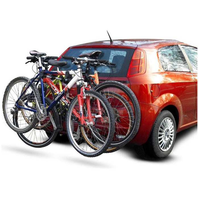 Menabo Car Towbar Towball 3 Bike Carrier Cycle Rack Universal Fit 45kg Maypole  - Dynamic Drive