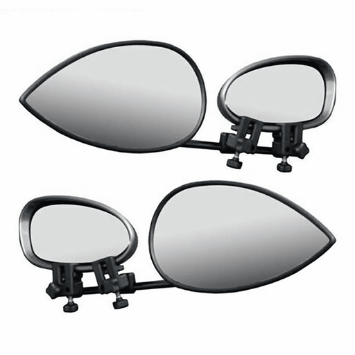 2 x Milenco Aero 4 Towing Mirrors Convex Glass - UK Camping And Leisure