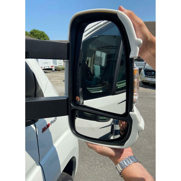 Milenco Mirror Protectors Ducato Boxer Relay Long Arm White Pair (new Model) Milenco  - Dynamic Drive