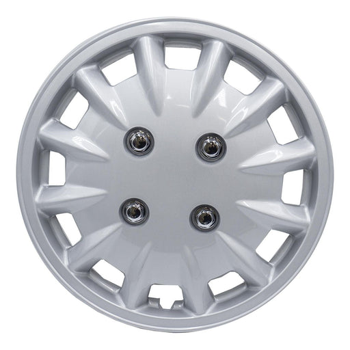 Milenco Silver Wheel Trims Hub Caps 337S 13" Bailey Type Caravan Pair Motorhome ukcampingandleisure  - Dynamic Drive