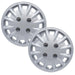 Milenco Silver Wheel Trims Hub Caps 337S 13" Bailey Type Caravan Pair Motorhome ukcampingandleisure  - Dynamic Drive