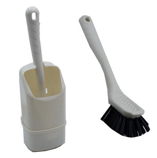 Mini Loo Brush and Holder, Caravan Boat Motorhome Camper Camping Bathroom & Toile Via Mondo  - Dynamic Drive