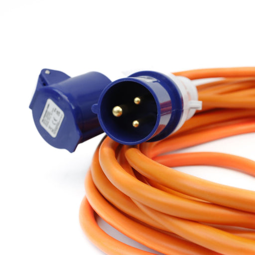 Orange 25 Metre 230v Electric Hook Up Extension Leisurewize  - Dynamic Drive