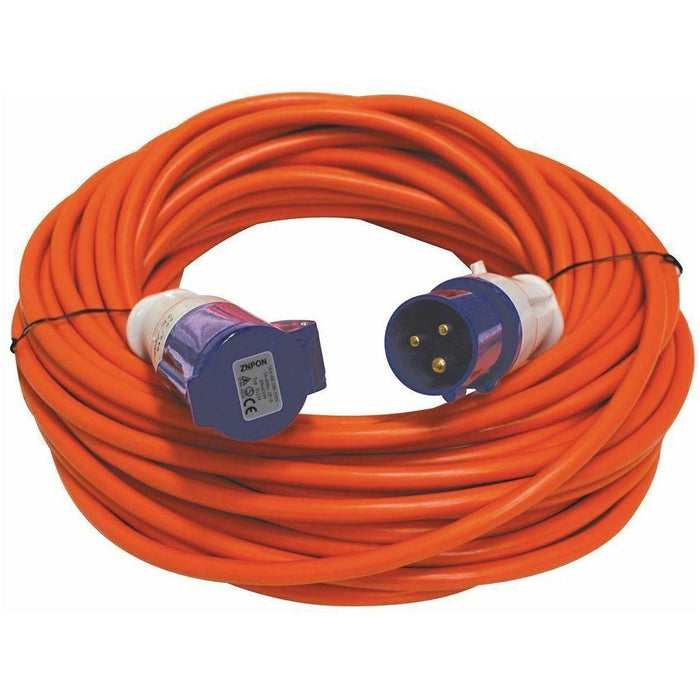 Orange 25 Metre 230v Electric Hook Up Extension Leisurewize  - Dynamic Drive