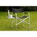 Outdoor Camping Folding Directors Chair with Side Table Leisurewize  - Dynamic Drive