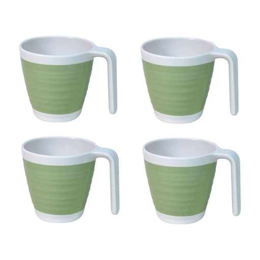 Outdoor Revolution 4 piece Lime Melamine Mug Set Caravan Motorhome TABL1010 Outdoor Revolution  - Dynamic Drive