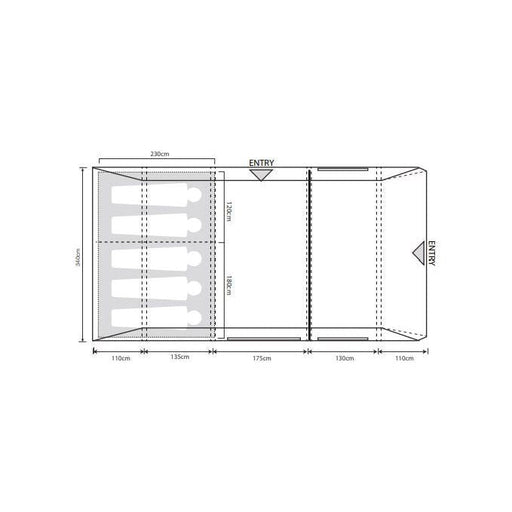 Outdoor Revolution Airedale 5.0S Air Tent Oxygen Inflatable Family 5 Berth Outdoor Revolution  - Dynamic Drive