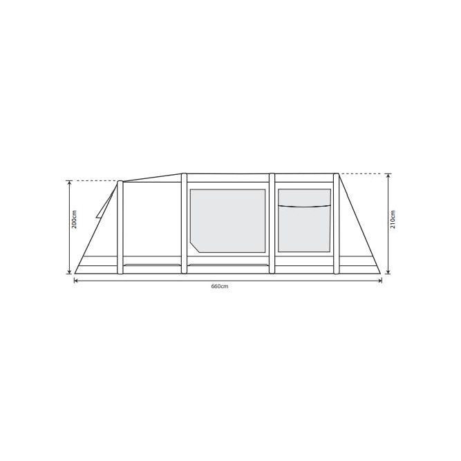 Outdoor Revolution Airedale 5.0S Air Tent Oxygen Inflatable Family 5 Berth Outdoor Revolution  - Dynamic Drive