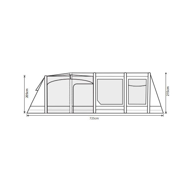 Outdoor Revolution Airedale 6.0SE Air Tent Oxygen Inflatable Family 6+4 Berth Outdoor Revolution  - Dynamic Drive