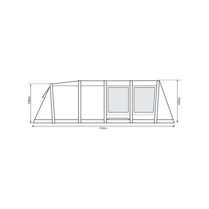 Outdoor Revolution Camp Star 700 Package 7 Person AIR Tent Carpet & Footprint Outdoor Revolution  - Dynamic Drive