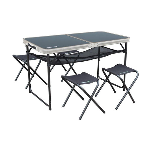 Outdoor Revolution Capri Picnic Table and Stool Set Aluminium Camping Outdoor Revolution  - Dynamic Drive