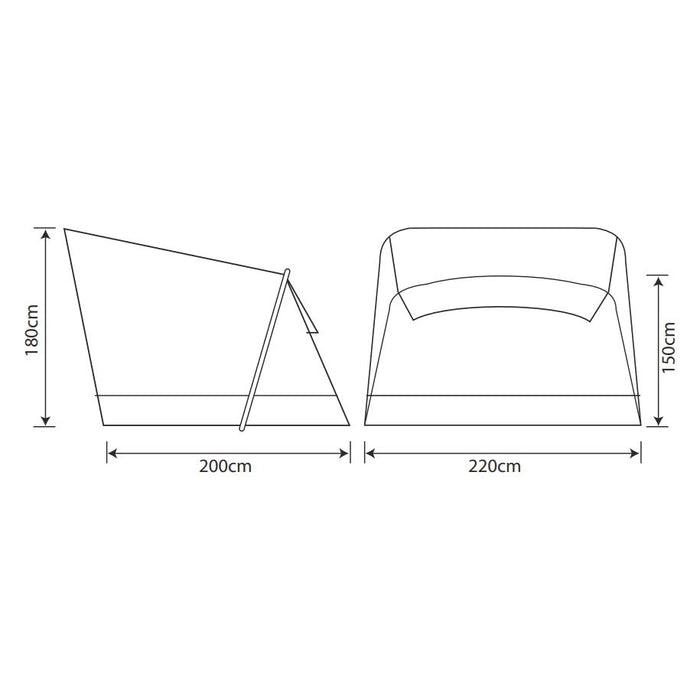 Outdoor Revolution Cayman Bedroom Annexe Fits Cayman Air + F/G Awnings UK Camping And Leisure
