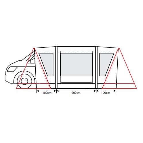 Outdoor Revolution Cayman Combo PC Low Driveaway Awning  180-210cm Outdoor Revolution  - Dynamic Drive