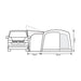 Outdoor Revolution Cayman Curl XLE F/G Poled Mid Driveaway Awning 210-255cm Outdoor Revolution  - Dynamic Drive