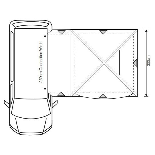 Outdoor Revolution Cayman Inflatable Air High Awning (255-305cm) Outdoor Revolution  - Dynamic Drive