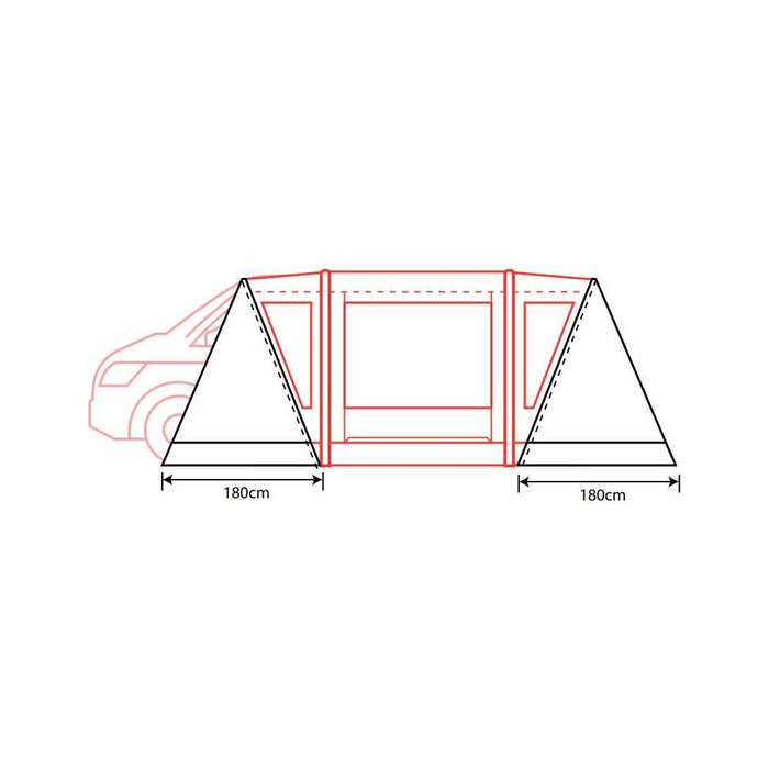 Outdoor Revolution Cayman Zip On Porch Door For Cayman Awnings Outdoor Revolution  - Dynamic Drive