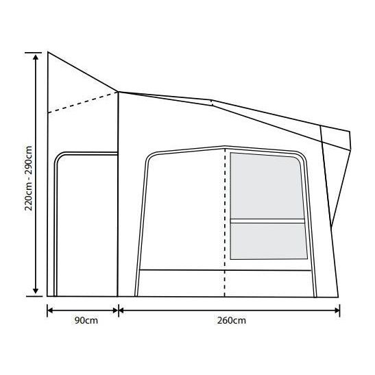 Outdoor Revolution Esprit Pro X 350M Awning (220-290cm) Outdoor Revolution  - Dynamic Drive