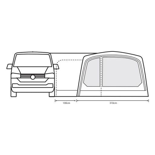 Outdoor Revolution Movelite T3E High Awning (255-305cm) Outdoor Revolution  - Dynamic Drive