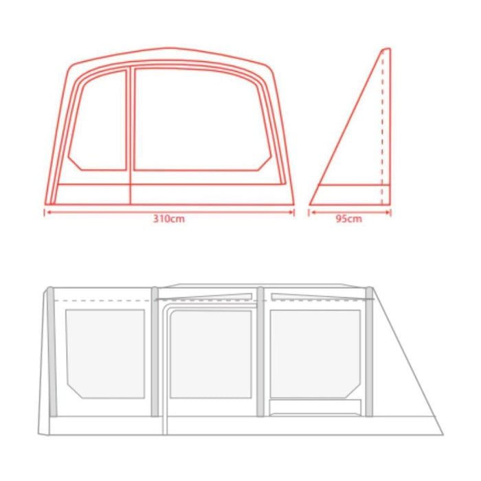 Outdoor Revolution Movelite Zip On Porch Door T3E / T4E Outdoor Revolution  - Dynamic Drive