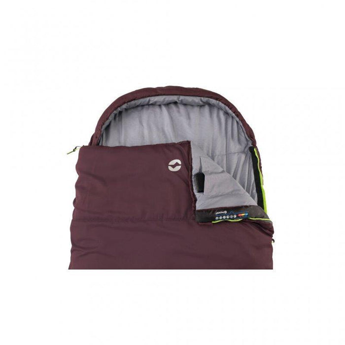 Outwell Campion Lux Sleeping Bag Aubergine Camping Sleeping Bag Outwell  - Dynamic Drive