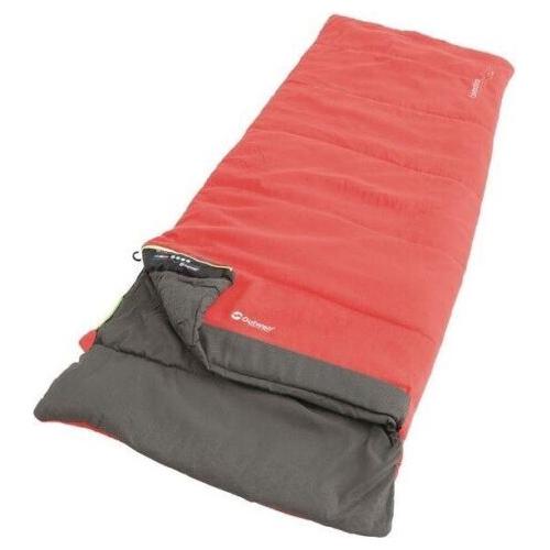 Outwell Celebration Lux Single Sleeping Bag - Red - 2 Season Camping Gear Outwell  - Dynamic Drive