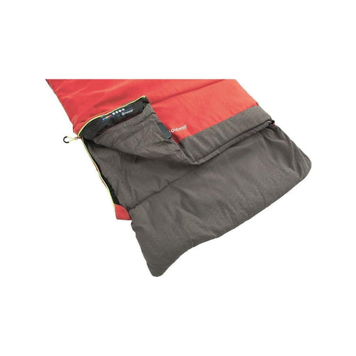 Outwell Celebration Lux Single Sleeping Bag - Red - 2 Season Camping Gear Outwell  - Dynamic Drive