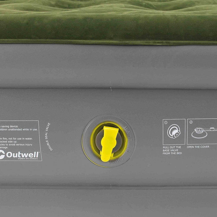 Outwell Flock Excellent Double Airbed Camping Raised High Air Bed Mattress Outwell  - Dynamic Drive