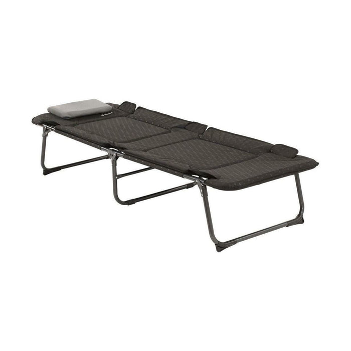 Outwell Pardelas M Foldaway Single Bed / Lounger in Black Camping Outwell  - Dynamic Drive