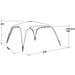 Outwell Summer Lounge XL 3 x 3 Event Shelter Gazeebo with UPF 50+ Outwell  - Dynamic Drive