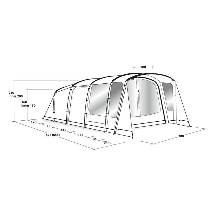 Outwell Tent Greenwood 6 Berth Pole Tent Outwell  - Dynamic Drive