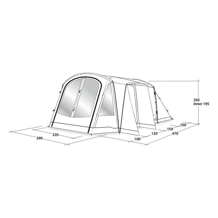 Outwell Tent Nevada 4PE 4 Berth Pole Tent Outwell  - Dynamic Drive