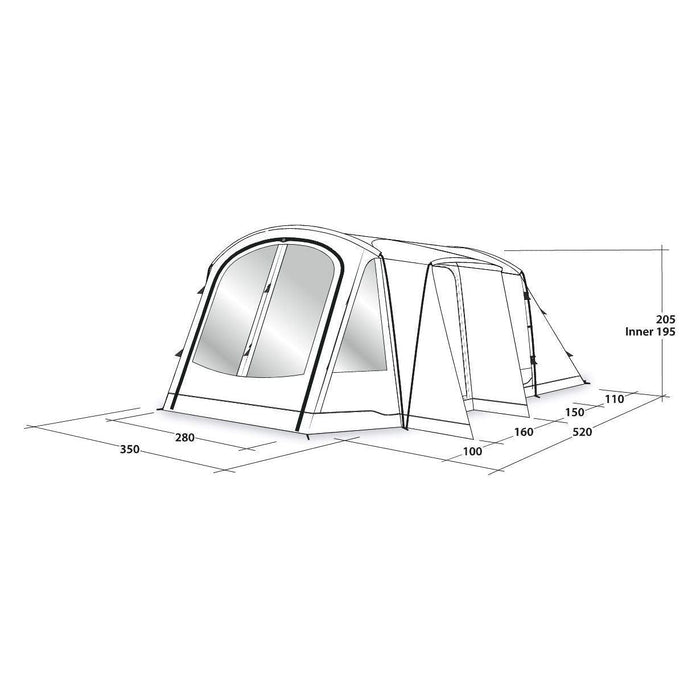 Outwell Tent Nevada 5 Berth Pole Tent Outwell  - Dynamic Drive