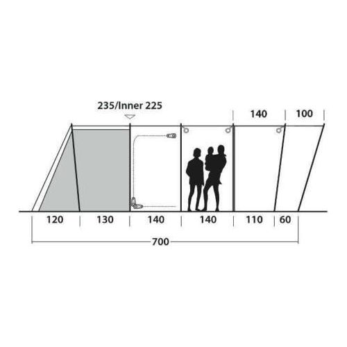 Outwell Tent Vermont 7 Berth Pole Tent Outwell  - Dynamic Drive