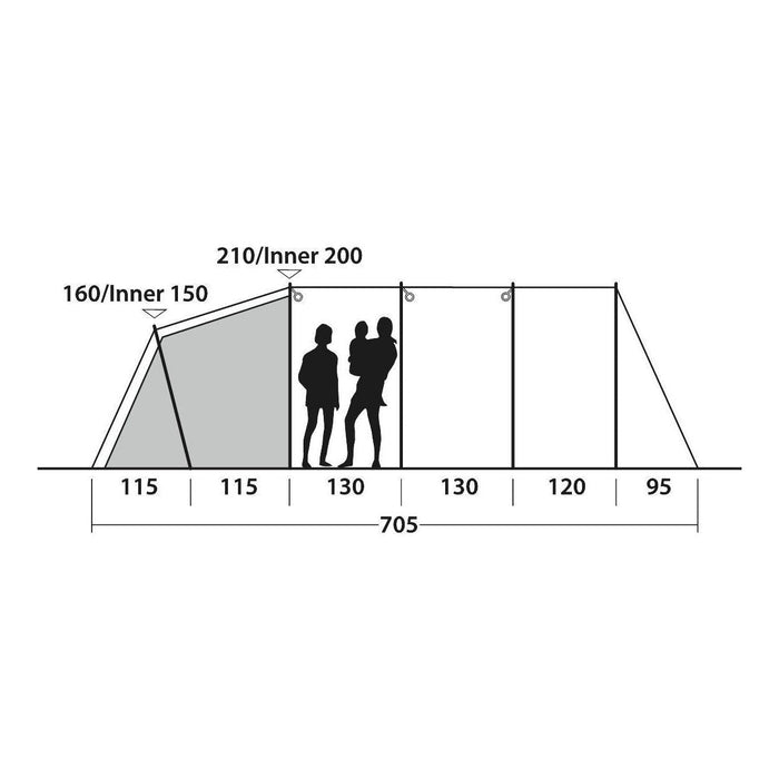 Outwell Tent Westwood 5 Berth Pole Tent Outwell  - Dynamic Drive