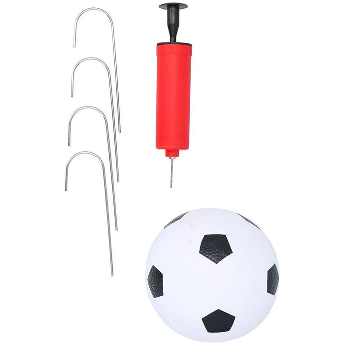 Portable 8 Piece Pop Up Kids Football Goal Set With Pegs Pump & Ball 120X86Cm Dunlop  - Dynamic Drive