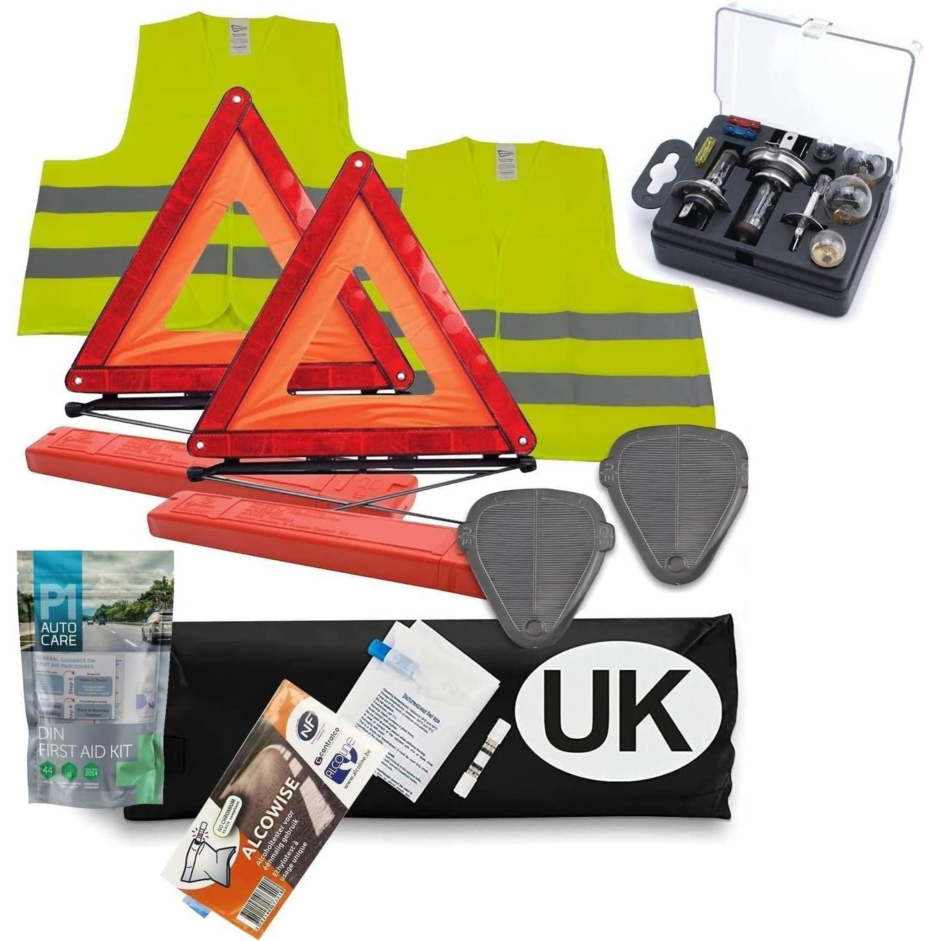 Premium European Car Driving Travel Kit Emergency EU Abroad Europe - UK Camping And Leisure