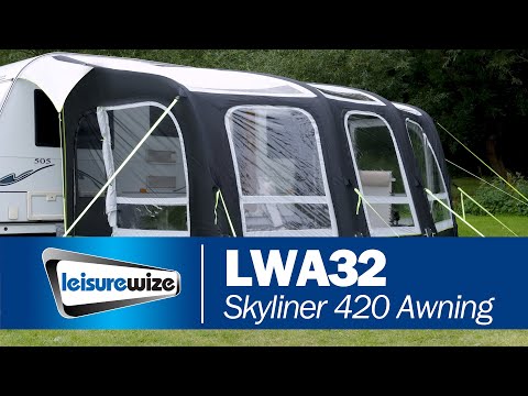 Leisurewize Skyliner 420 Caravan Single Inflation Point Air Porch Awning LWA32 Lesiurewize - Dynamic Drive