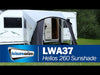 Leisurewize HELIOS 260 Caravan SunShade Canopy Awning Open Porch Swift LWA37 Leisurewize - Dynamic Drive