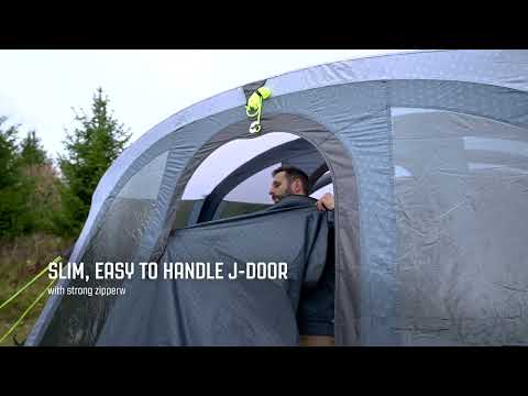 Outwell Moonhill 6 Berth Air Tent Four Room Tunnel Inflatable Tent Outwell - Dynamic Drive