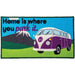 Quest Campervan Home Is Where You Park It Indoor Door Mat Washable For VW Quest  - Dynamic Drive