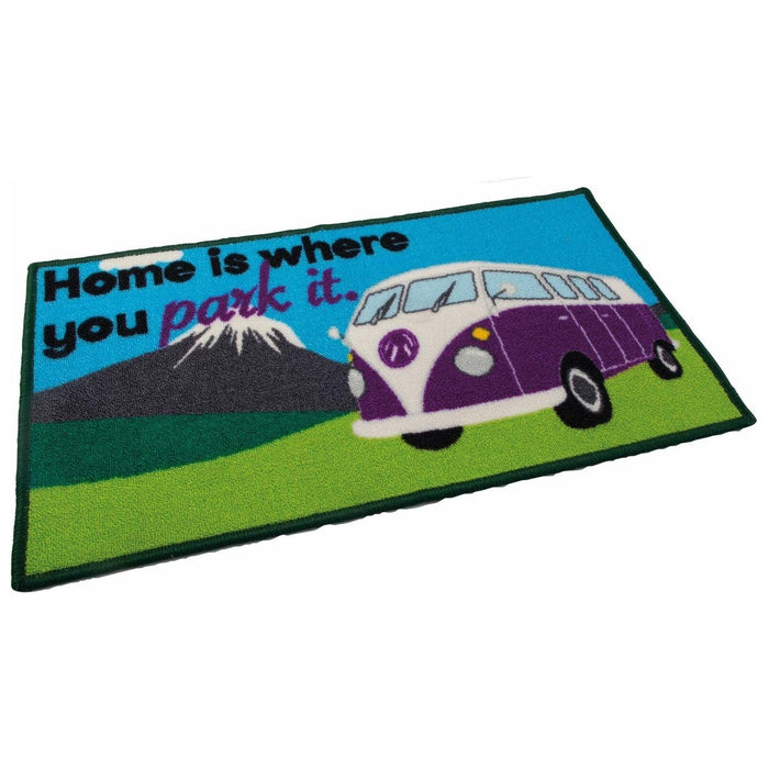 Quest Campervan Home Is Where You Park It Indoor Door Mat Washable For VW Quest  - Dynamic Drive