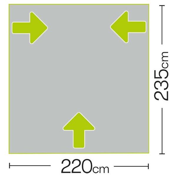 Quest Falcon 220 Super Lightweight Poled Caravan Porch Awning 2022 Quest  - Dynamic Drive