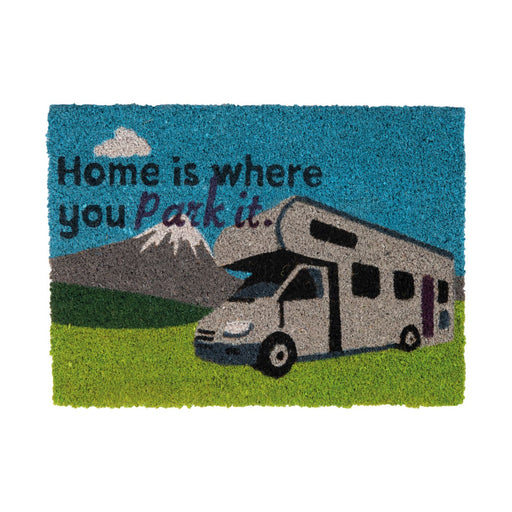 Quest Motorhome Door Mat Home Is Where You Park It Outdoor Heavy Duty Coir Quest  - Dynamic Drive