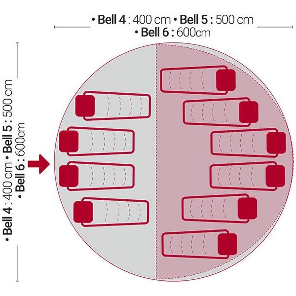 Quest Signature Glamping Classic Bell Tent 4M 6 Berth Quest  - Dynamic Drive