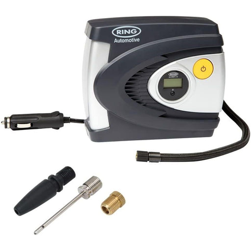 Ring RAC615 12v Car Tyre Digital Air Compressor Inflator Electric Pump 12V Ring  - Dynamic Drive