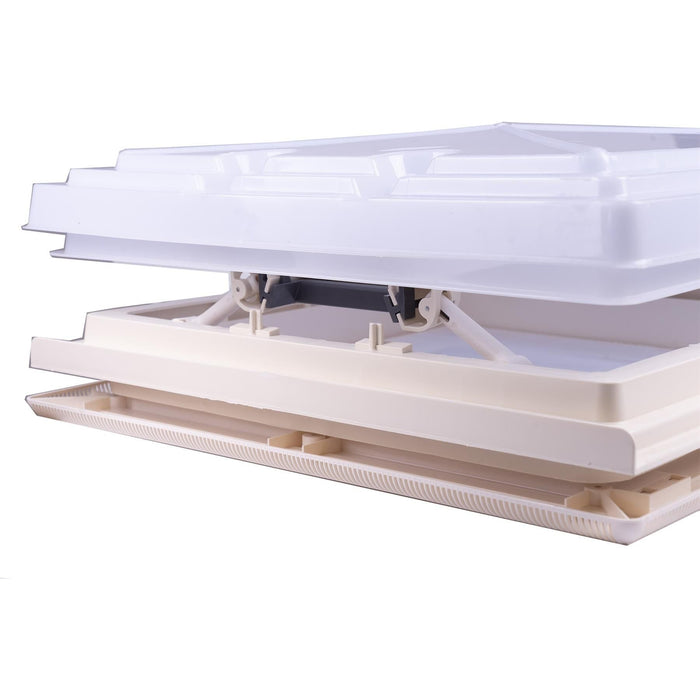 Roof Vent Sky Light Caravan Motorhome 400 x 400mm Flynet White MPK Rooflight MPK  - Dynamic Drive