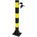 Round Heavy Duty Folding Bolt Down Security Parking Post Bollard Driveway Streetwize  - Dynamic Drive