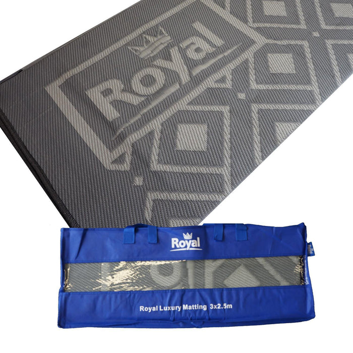 Royal Luxury Awning Matting & Tent Breathable Carpet Groundsheet With Deluxe Bag 2.5 X 2.5M Matting Royal  - Dynamic Drive