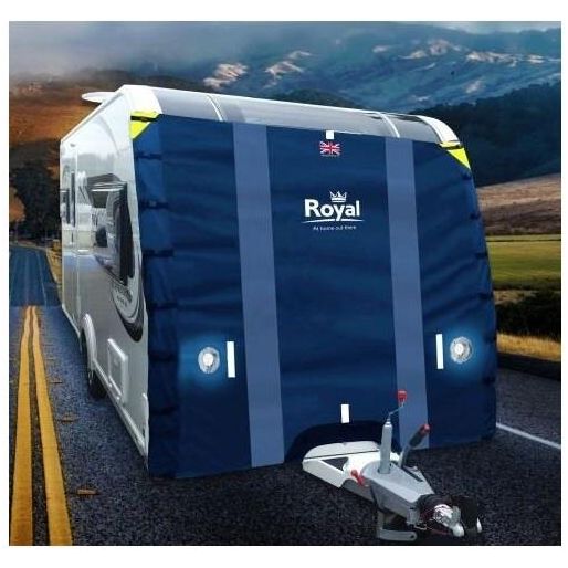 Royal Premium Caravan Front Towing Cover Protector Universal With Led Lights Royal  - Dynamic Drive