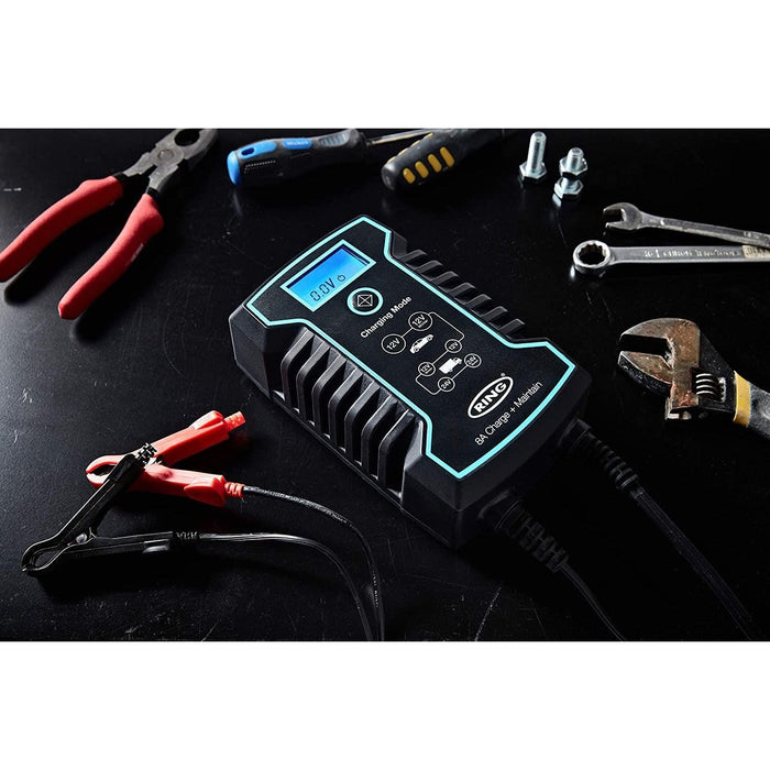 RSC808 Ring 8A Smart Charger and Battery Maintainer Ring  - Dynamic Drive